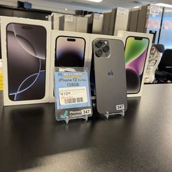 iPhone 12 Pro Max 128GB Unlocked All Carriers Store Warranty & Financing Available Apple Cell Phone