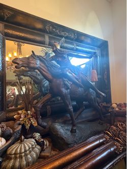 Huge bronze horse
