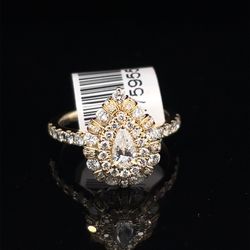 14KT Yellow Gold Diamond Ring 4.20g Size 6 175955/12