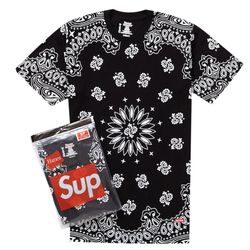 SUPREME/ HANES BANDANA TEES (2 PACK)  SIZE X-LARGE 