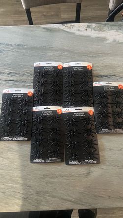 New Halloween Glitter Spiders 6-Pack Bundle