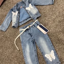 18m Girls Denim Outfit, 18 Months, Girls, Jeans, Jacket 