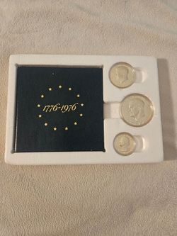 1976 Silver US Bicentennial 3-Coin Set