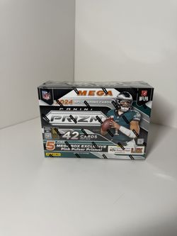 2024 Panini NFL Prizm Football Trading Card Mega Box