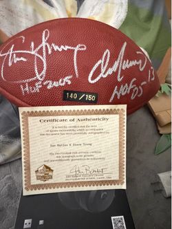 Signed  football