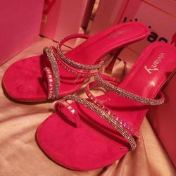 Pink High Heels Size 8