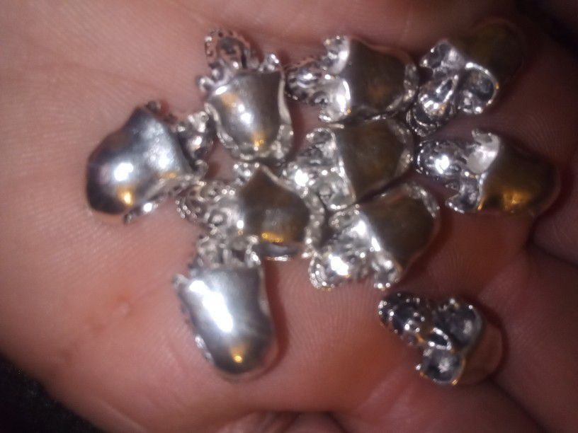 Metal Skull Beads