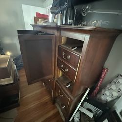 Basset Armoire -100% Hardwood -Great For Clothes And/or Dresser Use