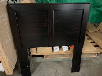 Merlot Brown Twin Wood Headboard