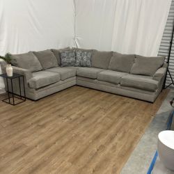 Grey L Sectional Sofa