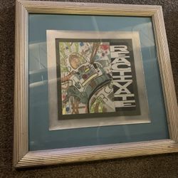 Kids Astronaut Reactivate Art Drawing Framed Picture $10