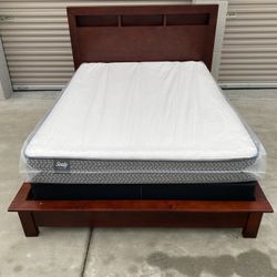 Queen Bed Frame With Mattress 
