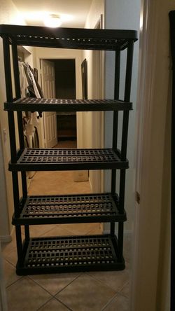 Plastic 5 shelves