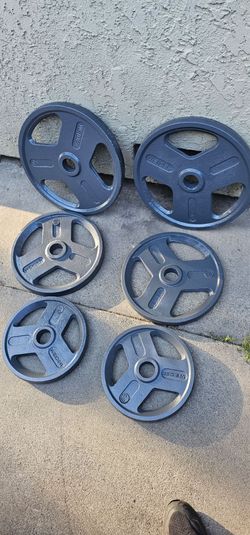 Olympic weights plates 45s,35s and 25s