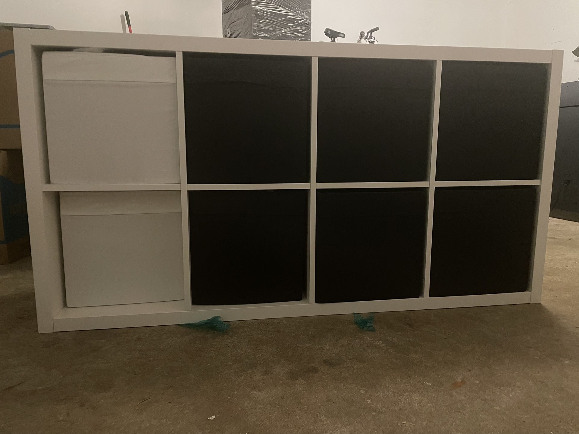 IKEA White 6 Bin Cubicle