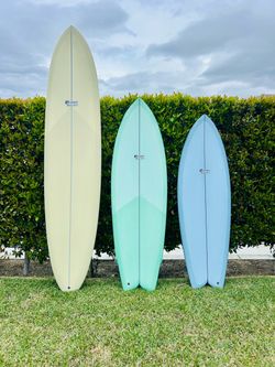 Custom Longboard, Midlength, And Fish Surfboard
