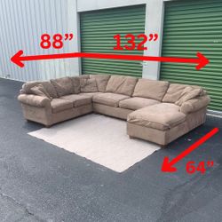 Brown Sectional Sleeper Set Local Delivery 