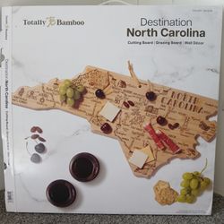 Wooden State Of North Carolina Cutting Board/Home Decor 
