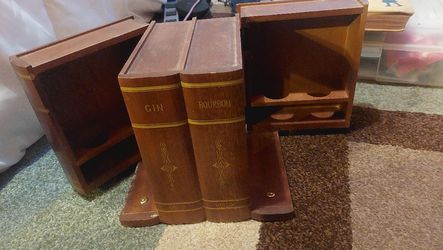 Vintage Hidden Book Decanter 