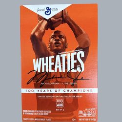 2021 MICHAEL JORDAN 100 YEARS OF CHAMPIONS WHEATIES LIMITED EDITION SEALED BOX