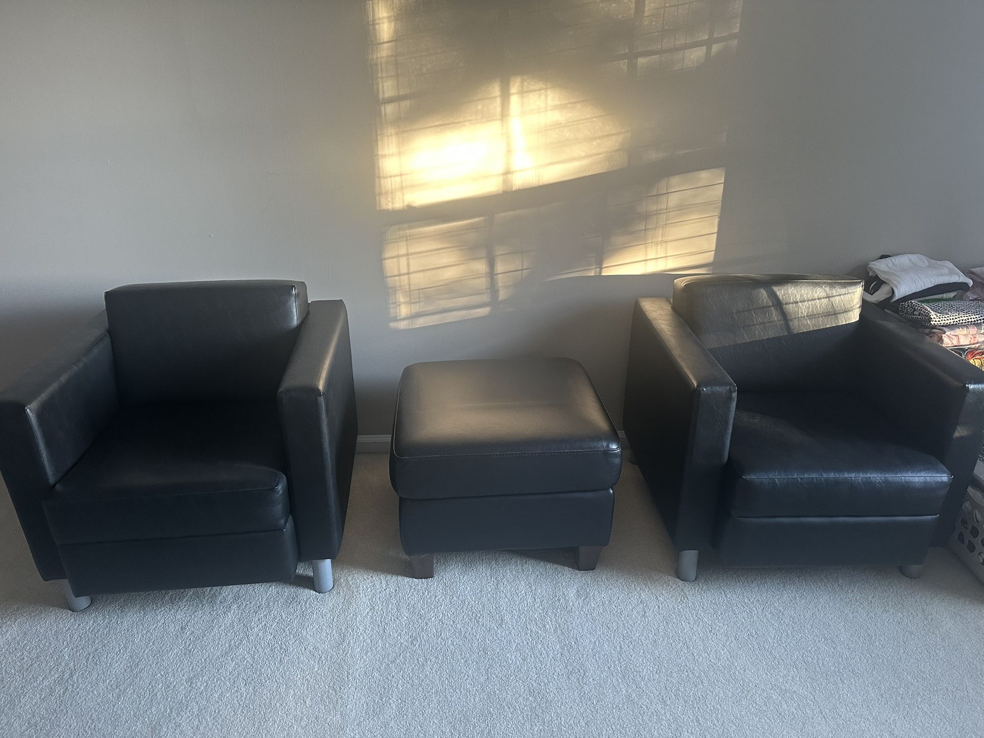 Leather chairs 