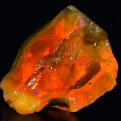 23ct Natural Ethiopian Fire Opal Genuine Loose Rough Gemstone 