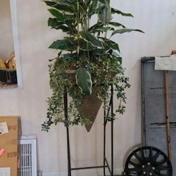 Artificial plant décor.