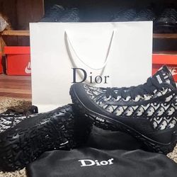 Christian Dior Black And White High top Boots
