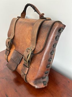 Vintage handmade leather bag