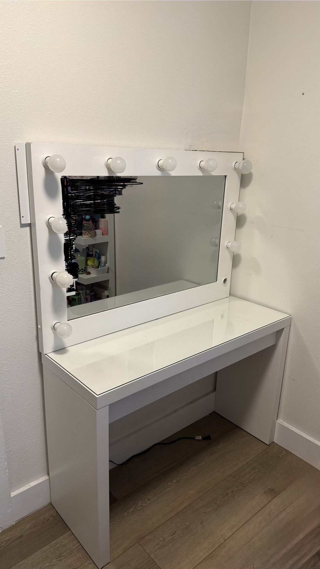 Vanity Desk + Mirror