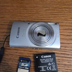 Canon PowerShot ELPH 180 IS 20.0MP Digital Camera w/ Battery & SD