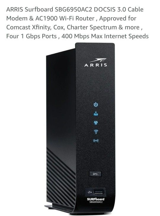 Arris SBG6950AC2 Cable Modem & Router