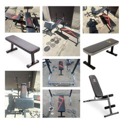 Weight Benches Available Delivery Available 