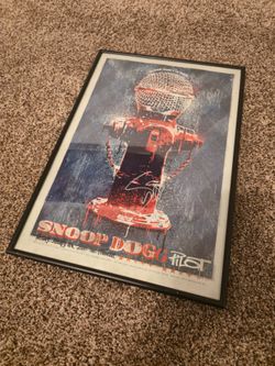 Snoop Dogg Signed Poster Autograph Framed Poster Autographed Snoop Dogg Concert Poster Fillmore Pilot January Rap Hand Signed
