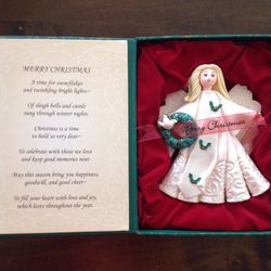 Angel Ornament with Poem Keepsake Box