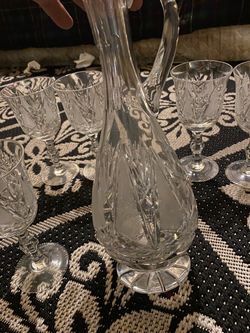 Vintage crystal glassware