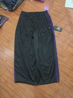 needles baggy trackpants black 
