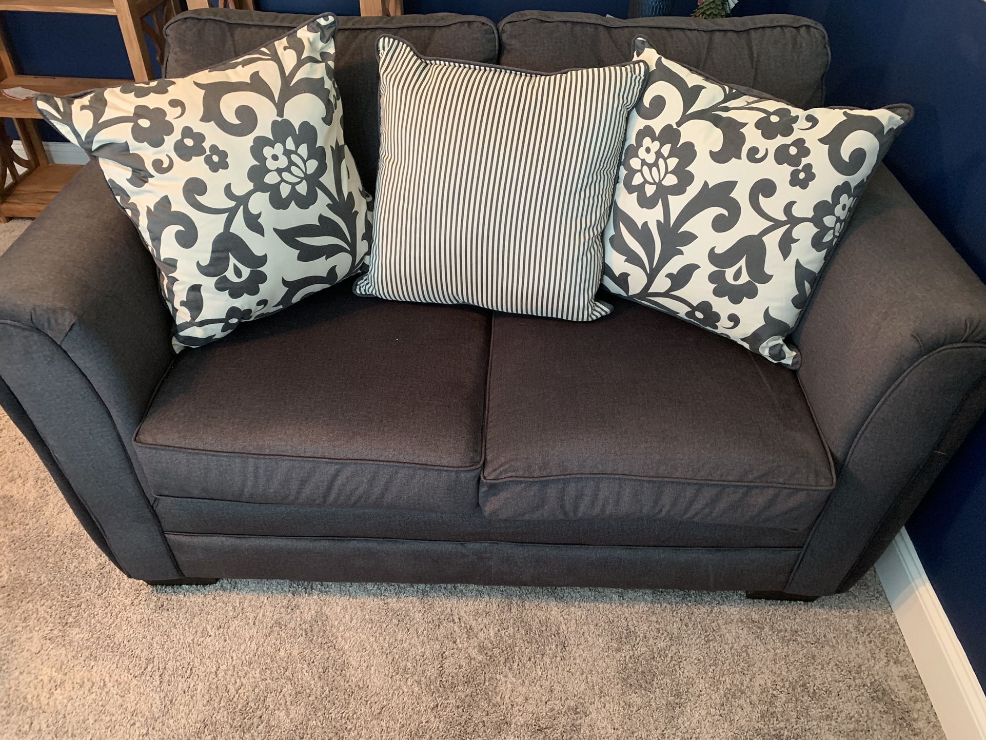 Sofa & Loveseat W/ Accent Pillows Reversible Design, Ashley Furniture 