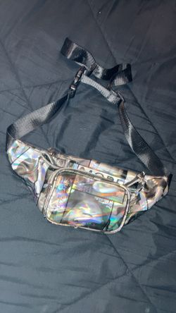 Holographic Magazine Graphic Fanny Pack
