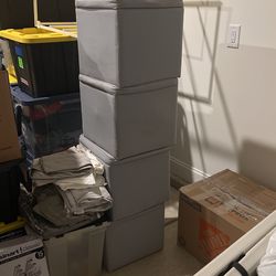 Gray Storage Cubes