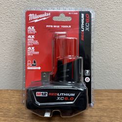 Milwaukee M12 12-Volt Lithium-Ion XC Extended Capacity 6.0Ah Battery Pack