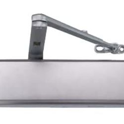 CLG HARDWARE Extra Heavy Duty Automatic Door Closer - Commercial Door Closers - Contractors Choice, Adjustable Speed, Delayed Closing Timer, 3 Mountin