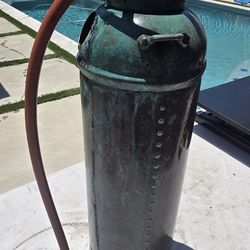 Antique Copper Fire Extinguisher 