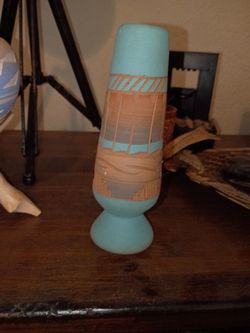 Etched Navajo Ombre Vase