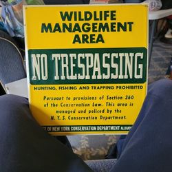 Wildlife management area sign as showing the picture