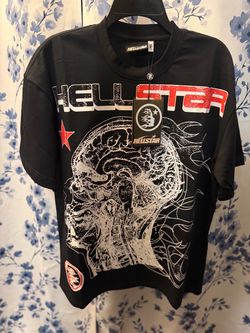 Hellstar Black Graphic T-Shirt with Tags