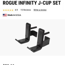 Rogue Fitness Infinity J-cups J-hooks-