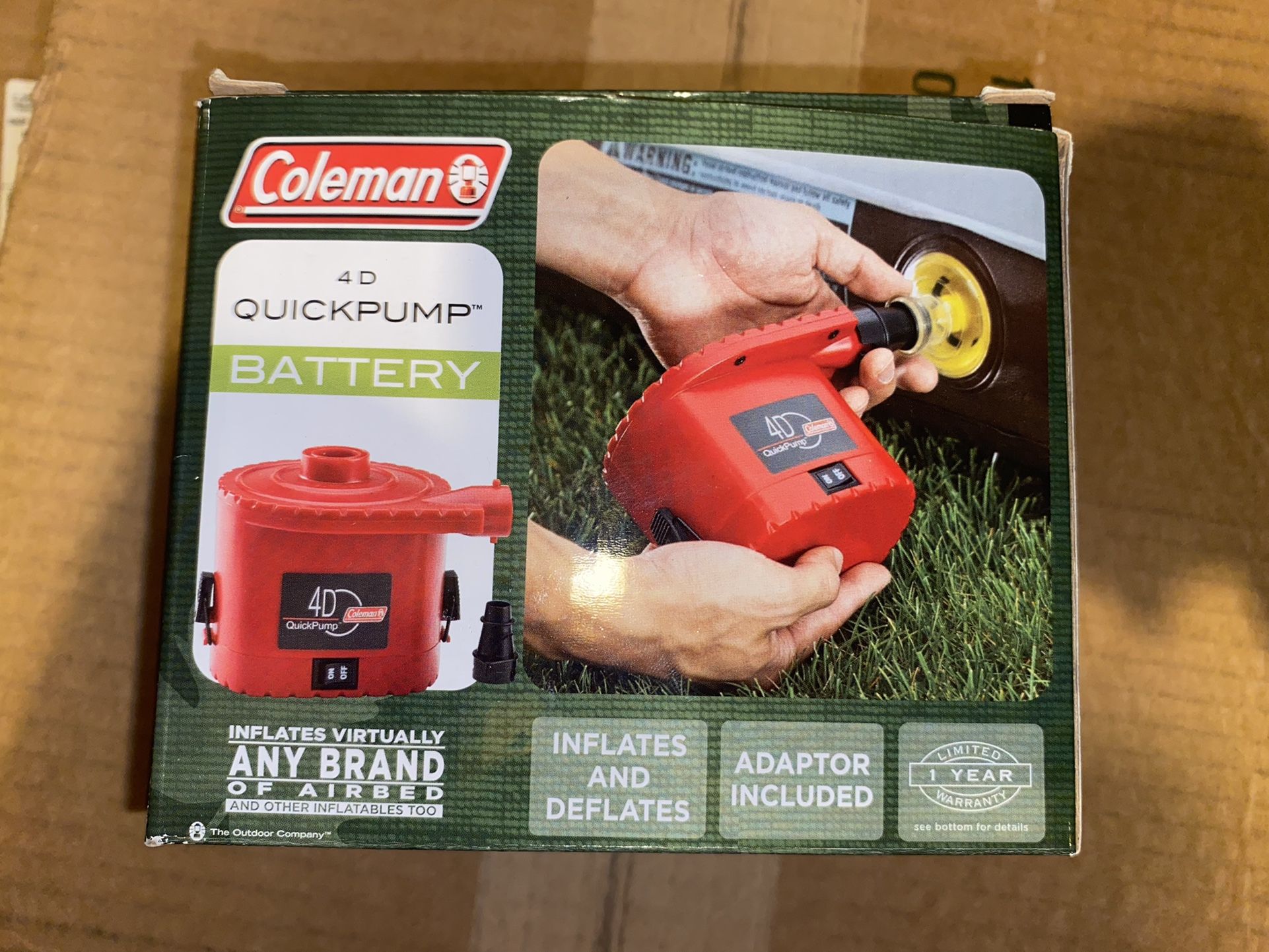 Coleman 4d Quick Pump Brand New