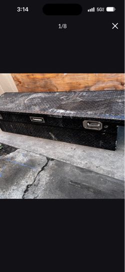 Husky Black Aluminum Full Size Crossbed Truck Tool Box