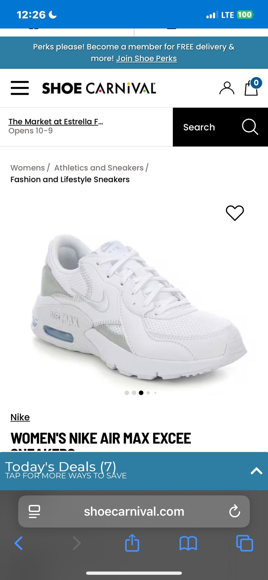 Nike Air Max/ Nike/ White Shoes/ Women’s Nike Brand New